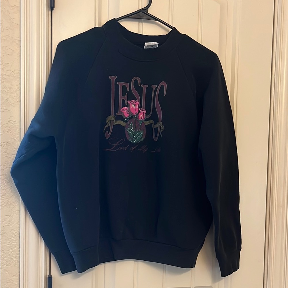 Black Graphic Sweatshirt